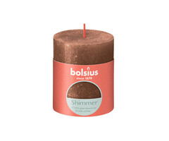 Bolsius Shimmer rustiekkaars 80/68 Koper