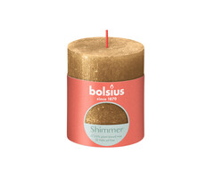 Bolsius Shimmer rustiekkaars 80/68 Goud