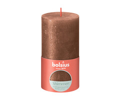 Bolsius Shimmer rustiekkaars 130/68 Koper
