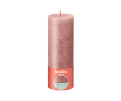 Bolsius Shimmer rustiekkaars 190/68 Roze
