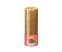Bolsius Shimmer rustiekkaars 190/68 Goud