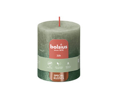 Bolsius Sunset rustiekkaars 80/68 Olive Green + Metallic Green