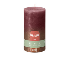 Bolsius Sunset rustiekkaars 130/68 Velvet Red + Copper