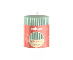 Bolsius Silhouette rustiekkaars 80/68 Jade Green