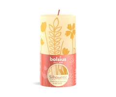 Bolsius Silhouette rustiekkaars 130/68 Butter Yellow