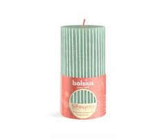 Bolsius Silhouette rustiekkaars 130/68 Jade Green