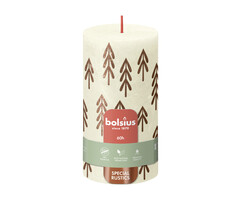 Bolsius Silhouette rustiekkaars 130/68 Soft Pearl