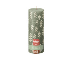 Bolsius Silhouette rustiekkaars 190/68 Fresh Olive