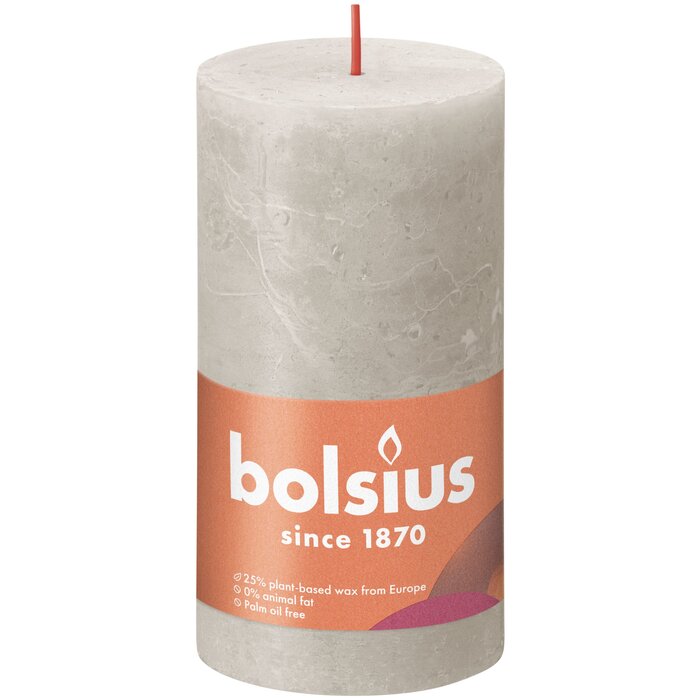 Bolsius Rustiekkaars 130/68 Sandy Grey