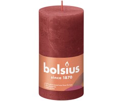 Bolsius Rustiekkaars 130/68 Delicate Red