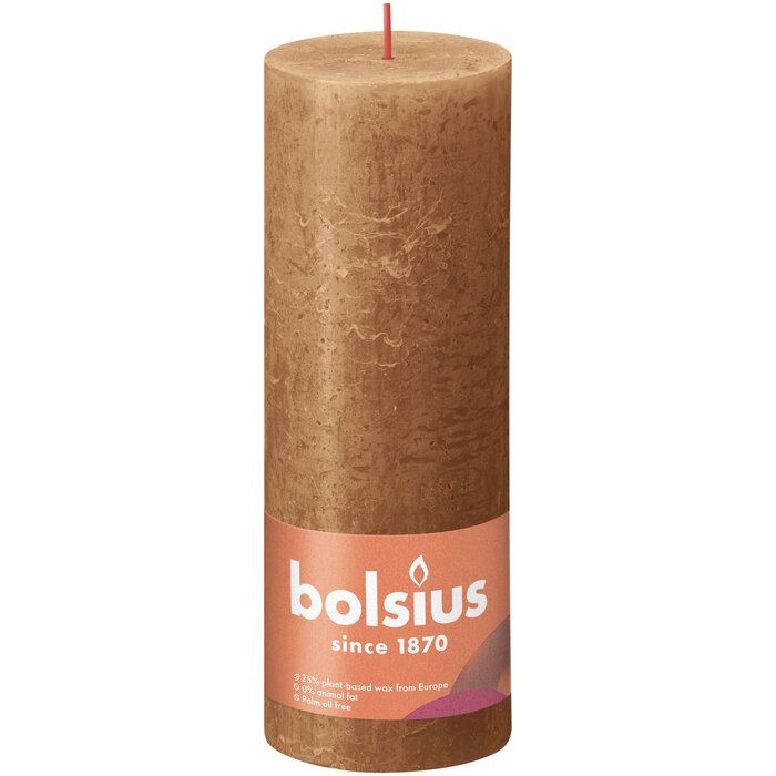 Bolsius Rustiekkaars 190/68 Spice Brown