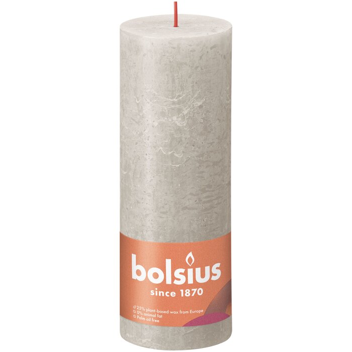 Bolsius Rustiekkaars 190/68 Sandy Grey
