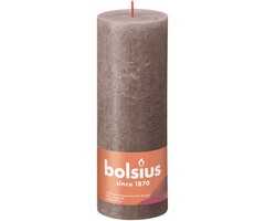 Bolsius Rustiekkaars 190/68 Rustic Taupe