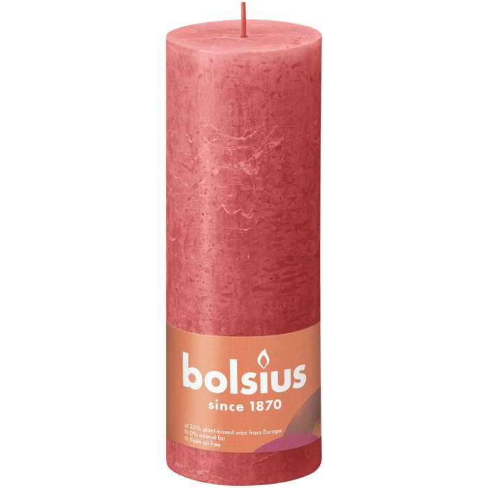 Bolsius Rustiekkaars 190/68 Blossom Pink