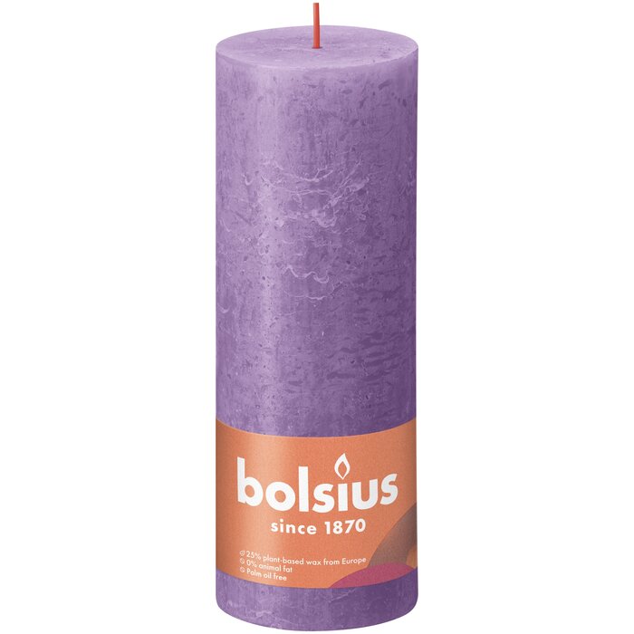 Bolsius Rustiekkaars 190/68 Vibrant Violet