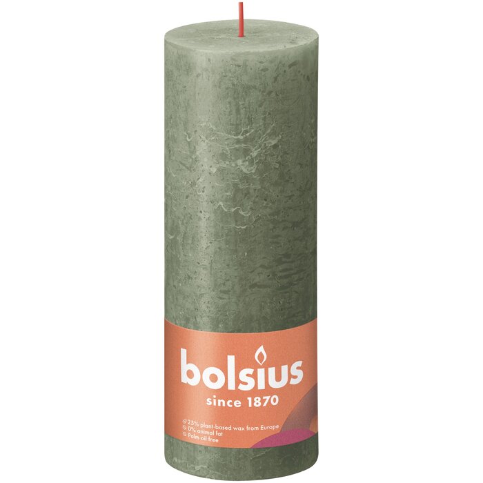 Bolsius Rustiekkaars 190/68 Fresh Olive