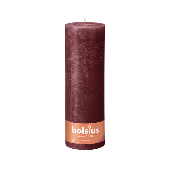 Bolsius Rustiekkaars 300/100 Velvet Red