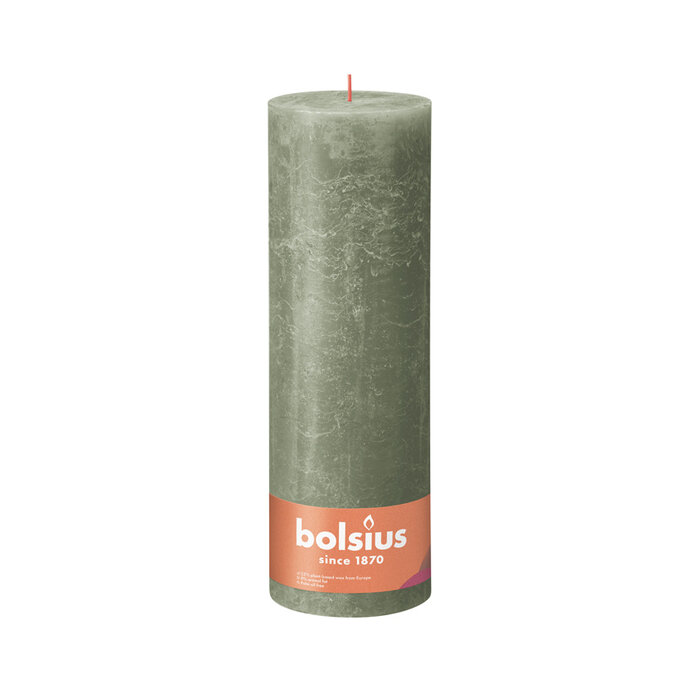 Bolsius Rustiekkaars 300/100 Olive Green