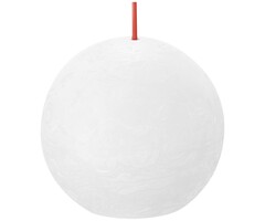 Bolsius Rustieke bolkaars Ø76 Cloudy White