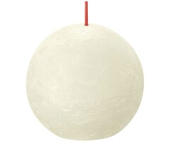 Bolsius Rustieke bolkaars Ø76 Soft Pearl