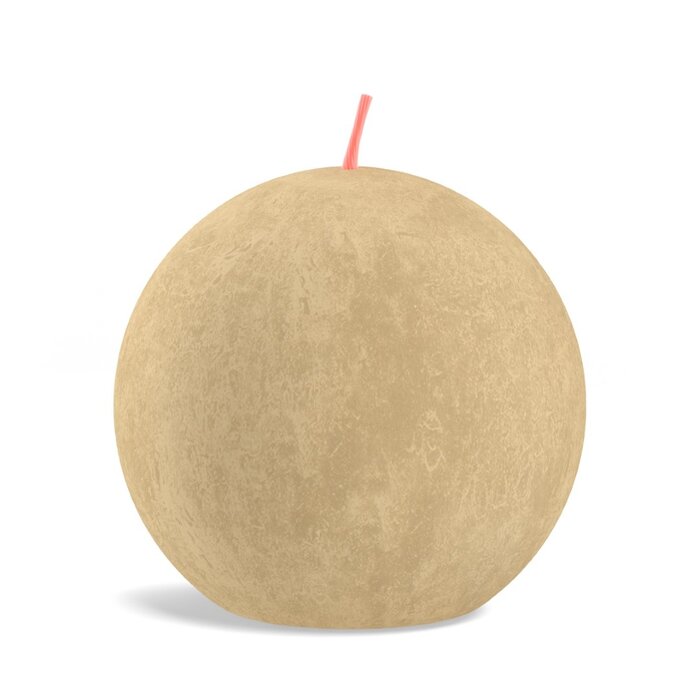 Bolsius Rustieke bolkaars Ø76mm Oat Beige