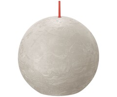 Bolsius Rustieke bolkaars Ø76 Sandy Grey