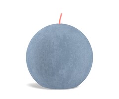 Bolsius Rustieke bolkaars Ø76mm Sky Blue