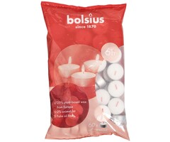 Bolsius Theelicht groen 6u zak 60 Wit