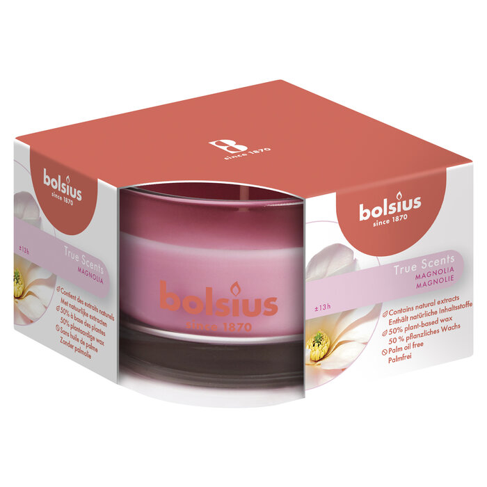 Bolsius True Scents geurglas 50/80 Magnolia
