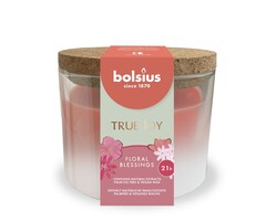 Bolsius True Joy geurglas met kurk 66/83 Floral Blessings
