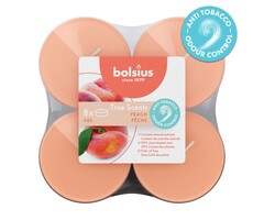 Bolsius True Scents maxilicht 8 stuks Perzik