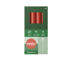 Bolsius Dinerkaarsen 170/20 doos 8 Delicate Red