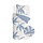 WALRA Dekbedovertrek Simple Leaves Off White / Jeans Blauw - 140x220 cm