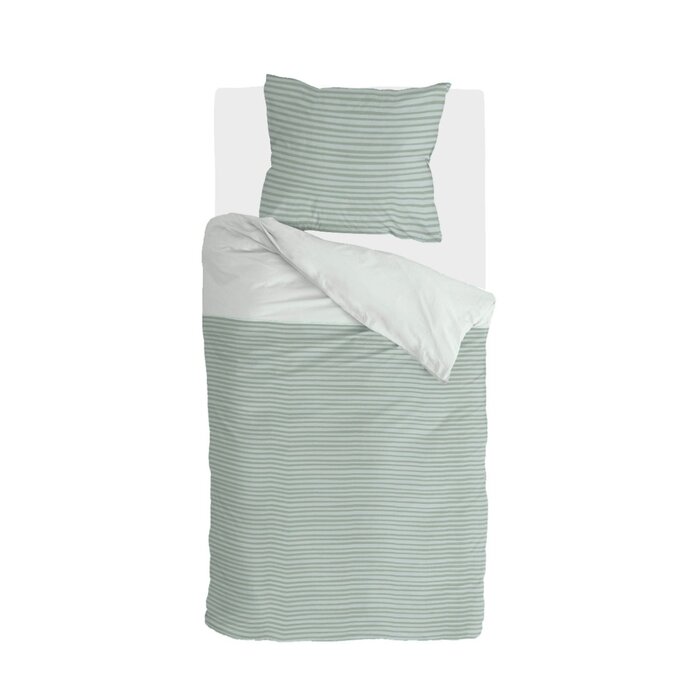 WALRA Dekbedovertrek Remade Blurred Feelings - 135x200 - Jade (Duitse maat)