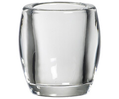 Bolsius Glazen theelichthouder Ovaal 77/72 Transparant