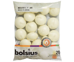 Bolsius Drijfkaarsen 30/45 zak 20 Ivoor