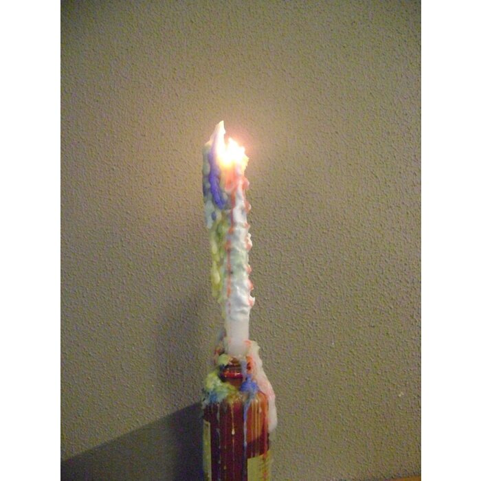 Druipkaars multicolor 25 cm verpakking 2 st.