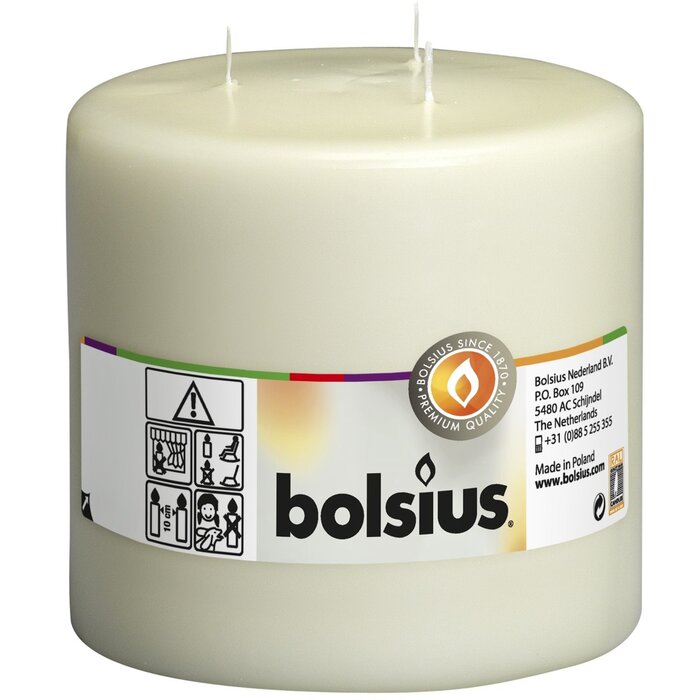 Bolsius Mammoetkaars 150/150 Ivoor