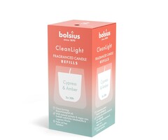Bolsius Navulling Clean Light pack 2 Cypress / Amber