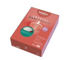 Bolsius Crystal Maxi Lights 8 uur doos 12 stuks