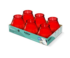 Bolsius Horeca twilight 104/99 tray 6 Rood
