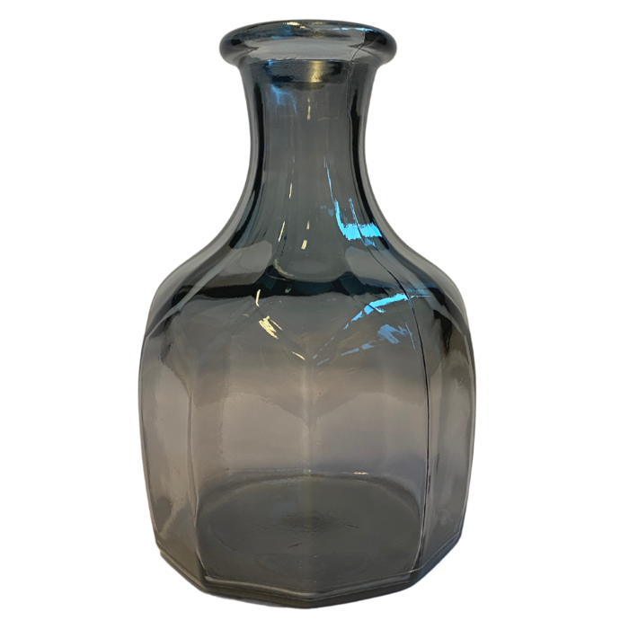 Vaas 'Evie' gerecycled glas antraciet