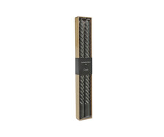 Countryfield Kaars Ø2h30cm Twirly L s2 grijs