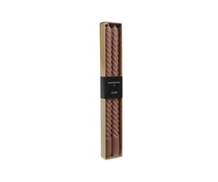 Countryfield Kaars Ø2h30cm Twirly L s2 roze