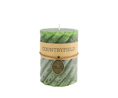 Countryfield Kaars spiraal ro Tonnie M leger groen