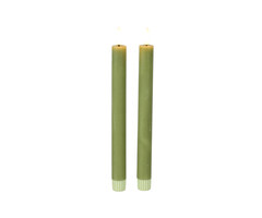 Countryfield Dinerkaars led rustiek 24 cm met afstandsbediening lichtgroen