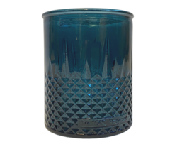 Theelichthouder 'Fem' gerecycled glas groen