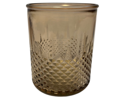 Theelichthouder 'Fem' gerecycled glas beige