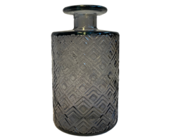 Vaas 'Nienke' gerecycled glas antraciet