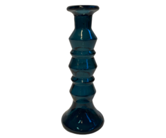 Kandelaar 'Lars' gerecycled glas blauw